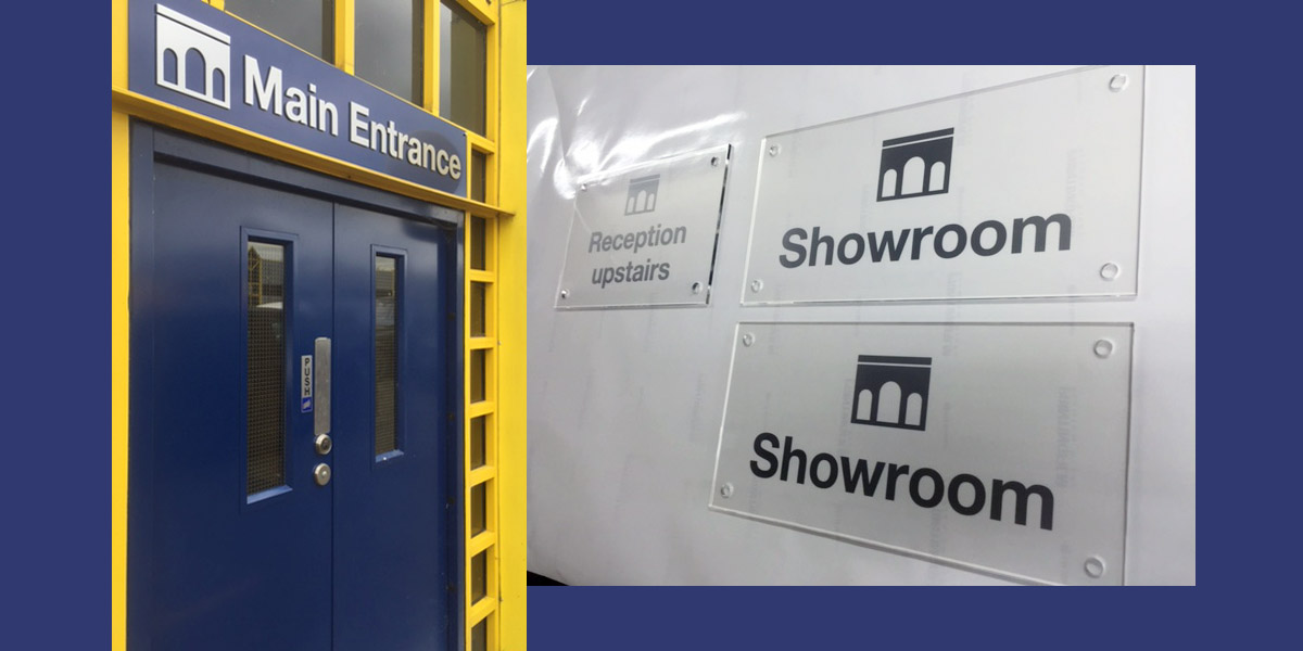 Graphic design large format signage