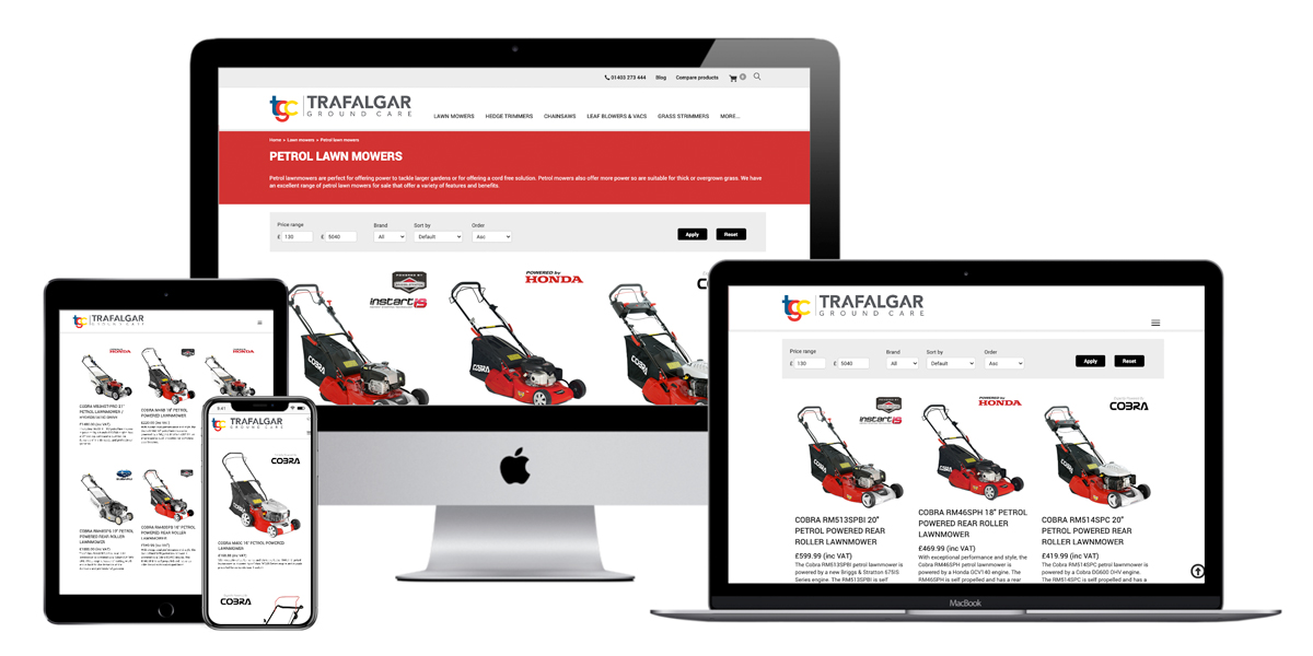 Drupal ecommerce database driven website