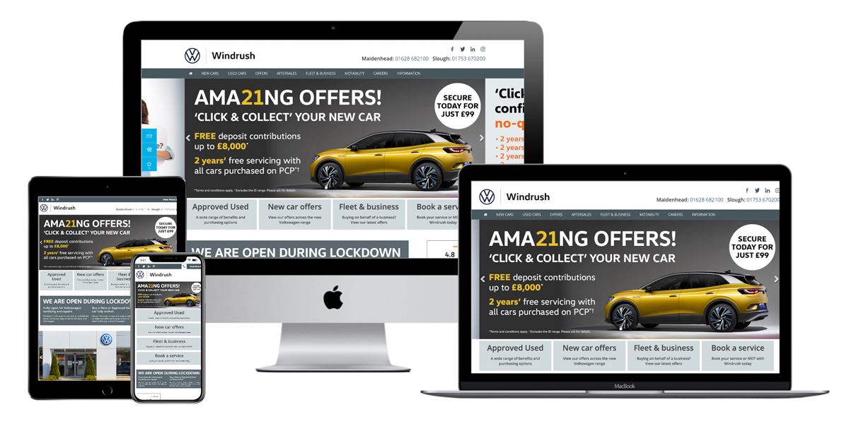 Automotive Volkswagen website design, development and content management