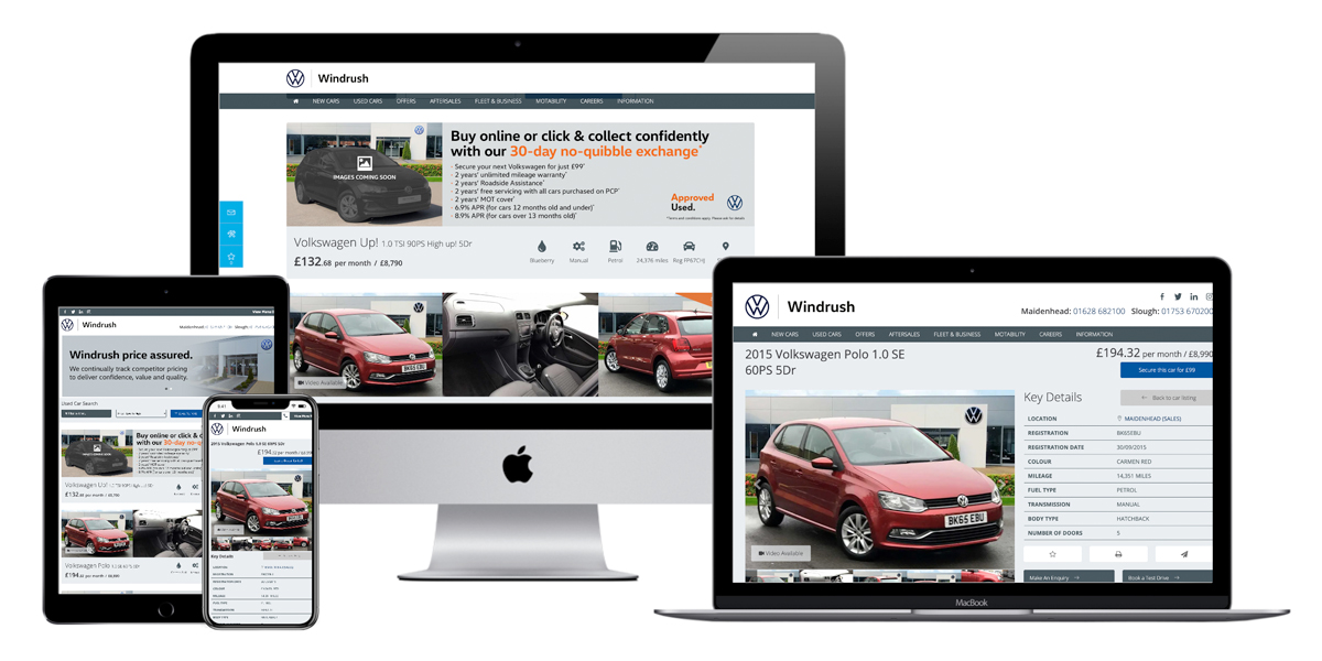 Automotive Volkswagen website design, development and content management